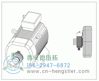 有空心軸的電動機軸編碼器（E9、M9）