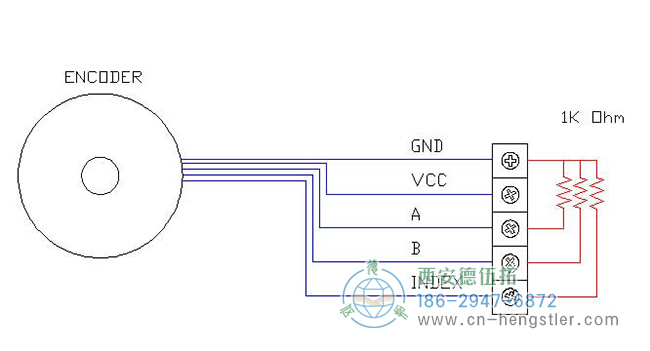 Se-終止，如何將終止電阻添加到設(shè)置單端(TTL)的hengstler增量編碼器的圖形示例。